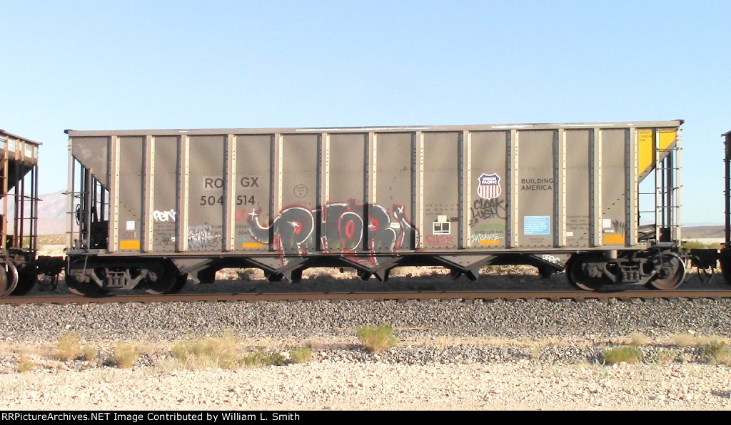 WB Unit Loaded Hooper Frt at Erie NV W-MdTrnSlv-Pshrs -154